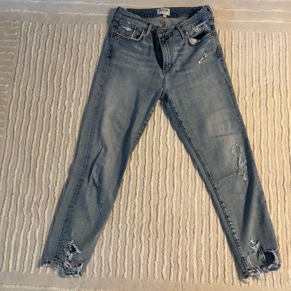 Agolde Lightwash Skinny Jeans